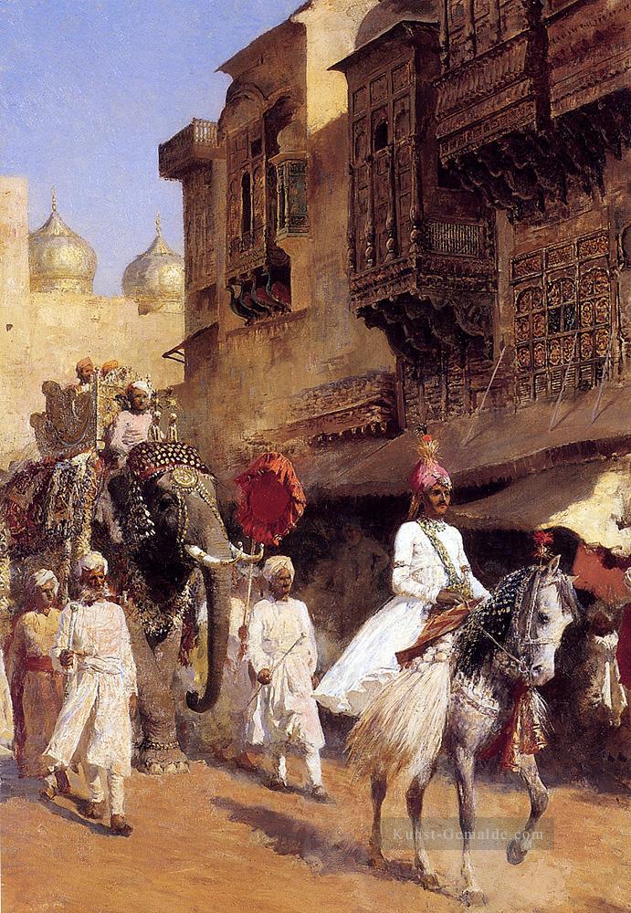 indischer Prinz und Parade Zeremonie Araber Edwin Lord Weeks Ölgemälde